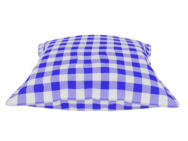 现实的格子枕头。三维渲染图片下载