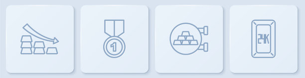 设置线落箭与金条珠宝图片下载