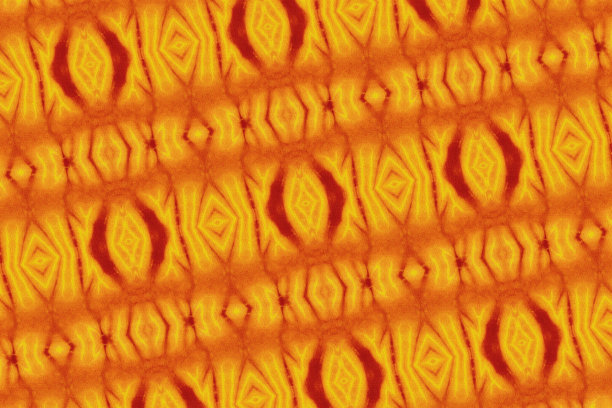 纹理和无缝的非洲面料，彩色图案，橙色和金黄色的颜色图片下载