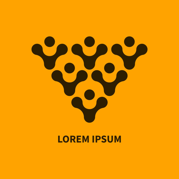 人三角金字塔图标，企业理念，团结一致图片下载