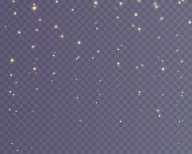 圣诞节的背景。粉尘轻。神奇闪亮的金粉。细而有光泽的尘埃散斑颗粒轻微脱落。奇妙的微光效果。矢量插画家。图片下载