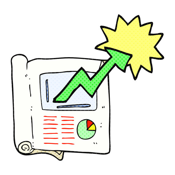 手绘卡通商业文件图片下载