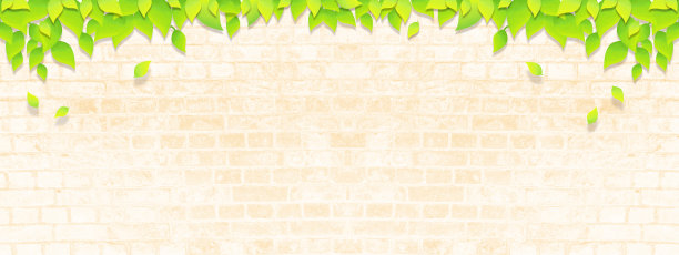 树叶和影响的刷砖背景插图，形象的季节图片下载