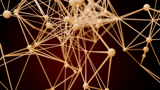 摘要三维背景的许多球体彼此分离，类似滴三维插图三维渲染图片下载