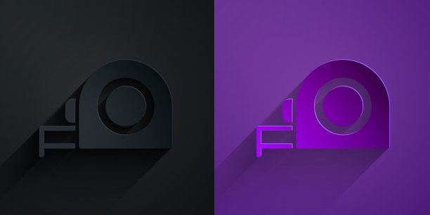 剪纸轮盘建设孤立的图标上图片下载