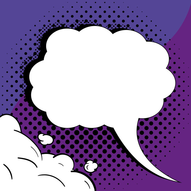 带有复制空间和彩色涂鸦的漫画语音气泡。表示社交媒体消息和连接的爆炸框架中空模板的设计。图片下载