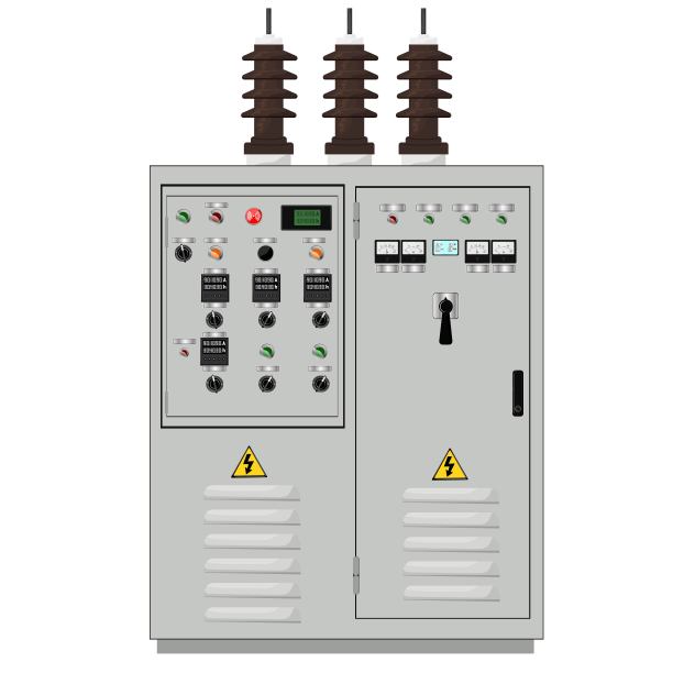 控制面板。生产控制面板及电脑控制装置。触摸板。矢量图形图片下载