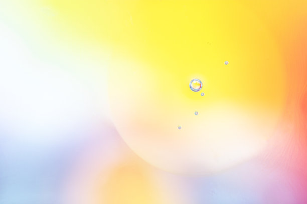 多色背景与黄色宏气泡图片下载