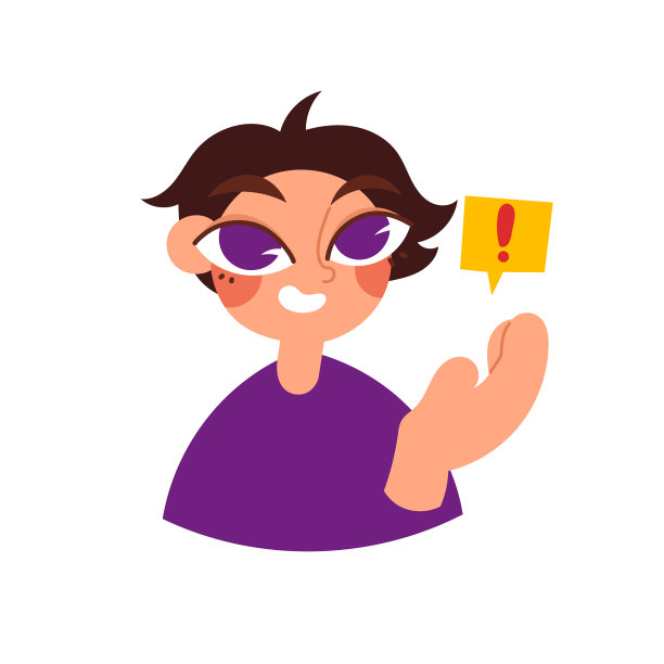 一个帅哥请求关注，因为一件意外的事情发生了。小心，警笛，警惕，注意。卡通平面矢量插图。图片下载