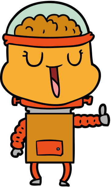 快乐卡通机器人图片下载