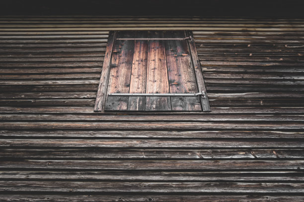 木窗木建筑中的木窗图片下载