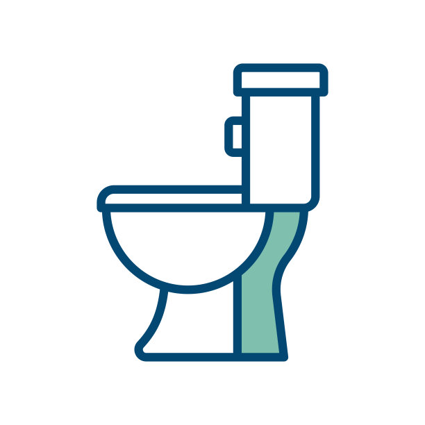 厕所图标矢量设计模板在白色背景图片下载