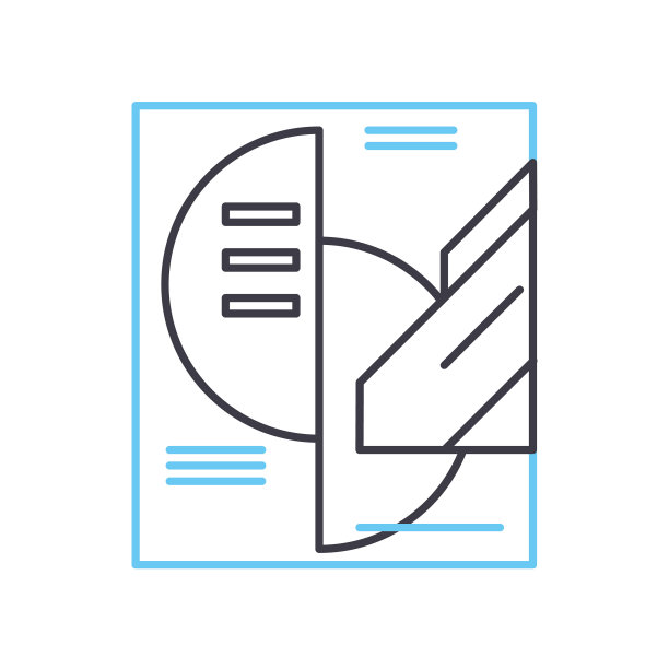 品牌设计线图标，轮廓符号，矢量插图，概念标志图片下载