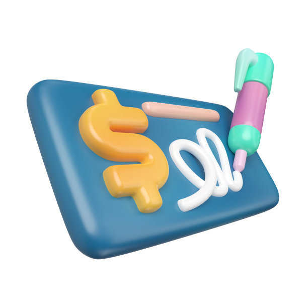 检查金钱3D插图图标图片下载