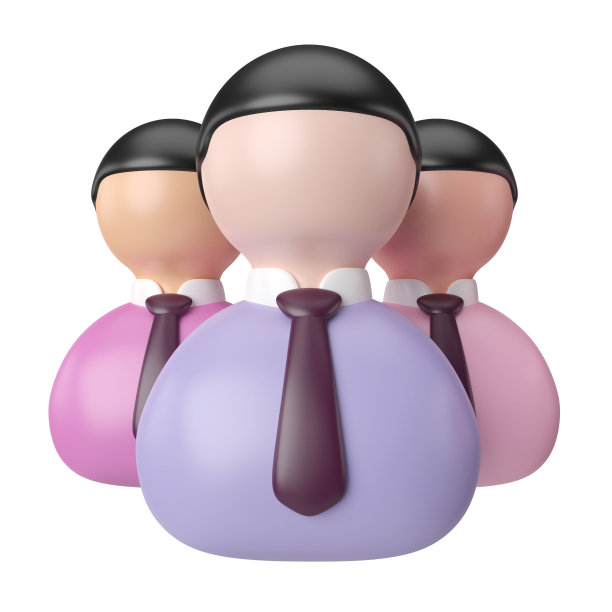 团队合作3D插图图标图片下载