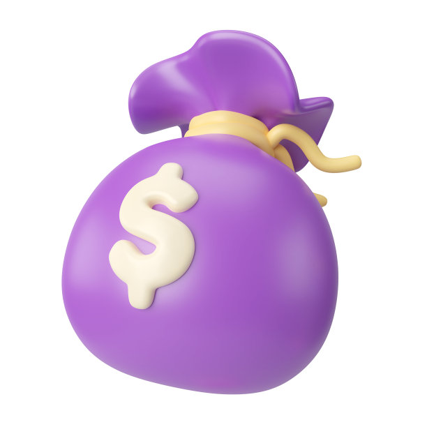 钱袋3D插图图标图片下载