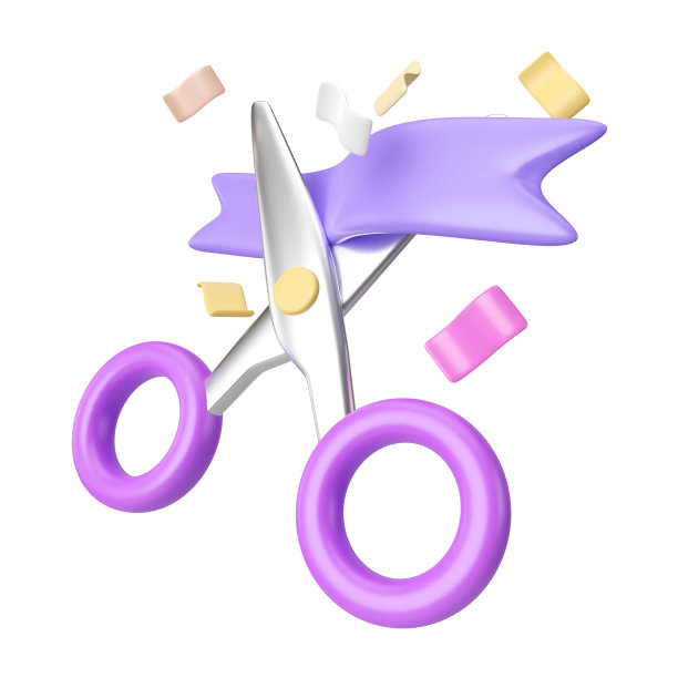 盛大开幕3D插图图标图片下载