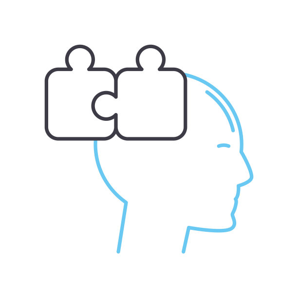 预防脑部疾病线性图标图片下载