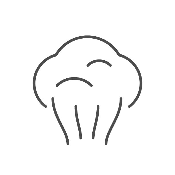 气味或蒸汽线型图标图片下载