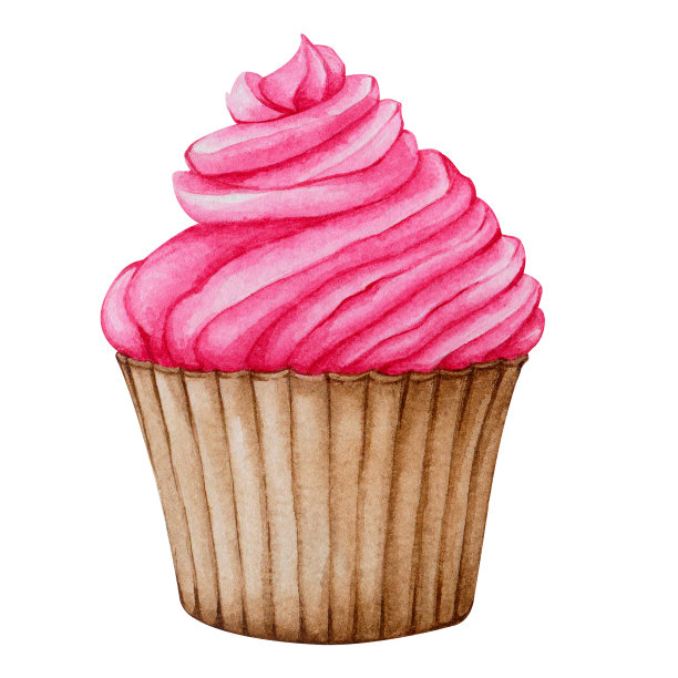 水彩蛋糕。剪纸设计卡片，邀请，菜单，标志，标签，文具。元素用于情人节，生日，母亲节，婚礼，儿童聚会，纪念日。图片下载