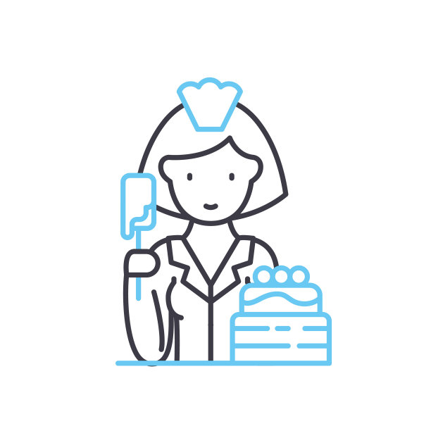 贝克线图标，轮廓符号，矢量插图，概念符号图片下载