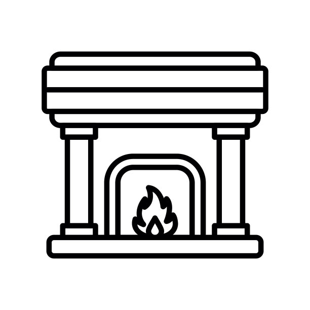 壁炉的图标图片下载