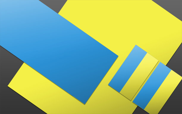 用于演示文稿布局和设计的宣传纸空白模板。图片下载