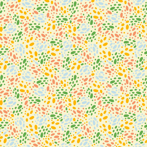 黄色简单的艺术图案与斑点和点。孩子壁纸图片下载