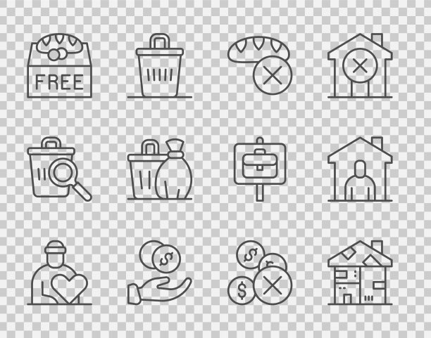 设行志愿者无家可归纸板屋图片下载