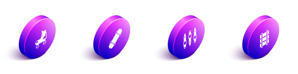 设置等距轮滑滑板记号笔图片下载