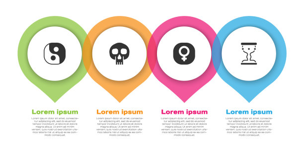 集阴阳骷髅维纳斯和中世纪高脚杯图片下载
