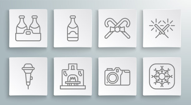 设置线麦克风香槟瓶内部图片下载