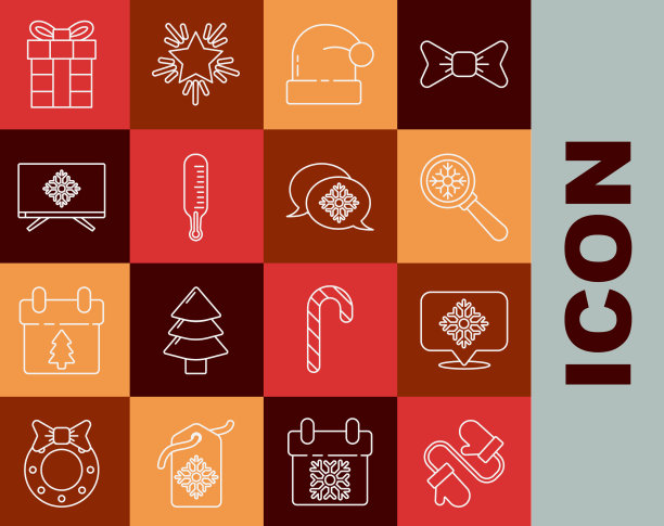 套线针织圣诞连指手套图片下载