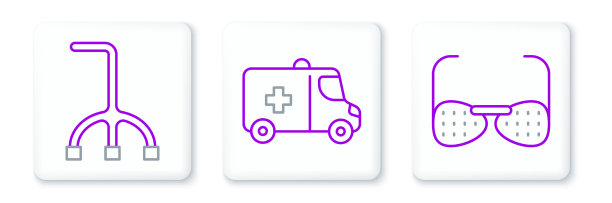 套线盲眼镜，手杖和手杖图片下载