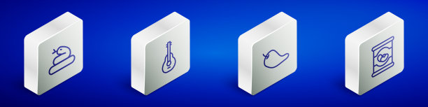 设置等距线蛇墨西哥吉他热图片下载