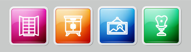 套装线条衣柜家具床头柜图片图片下载