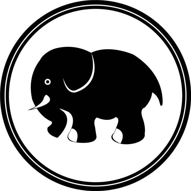 大象标志图标图片下载
