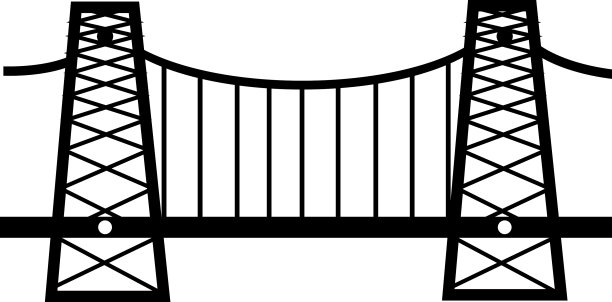 桥梁标志图标图片下载