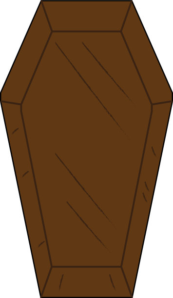 棺材图标标志设计图片下载