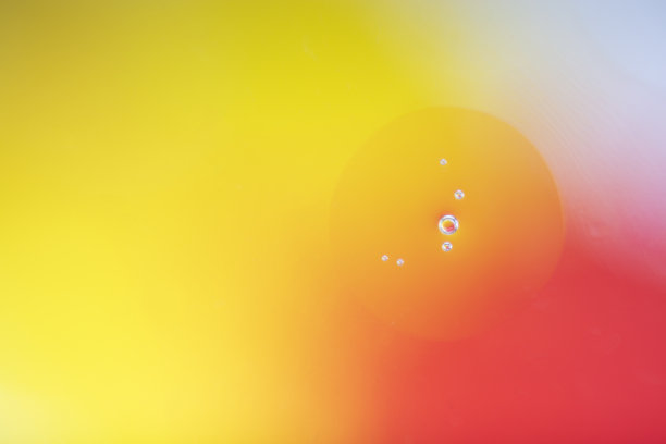 黄红色宏观气泡背景图片下载