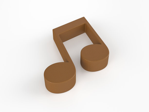 穿孔皮革音乐音符符号2图片下载