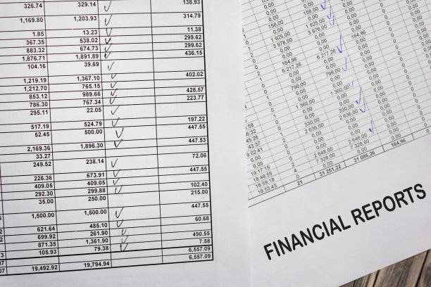 特写：财务报表报告、月度账簿、银行账户、储蓄簿，存钱图片下载