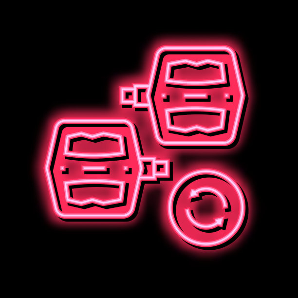 踏板更换颜色图标矢量扁平插图图片下载