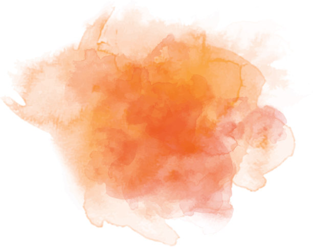 橙色水色图形笔刷笔画补丁效果背景。图片下载