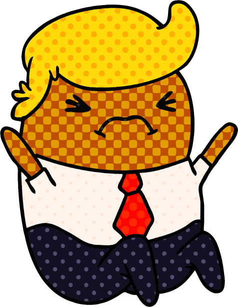 卡通插画：可爱风商人图片下载