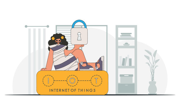 女孩与云在她的把握，矢量插图具有现代人物。图片下载