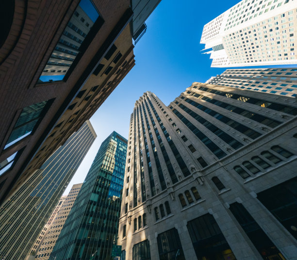 旧金山市中心。美国加利福尼亚州旧金山金融区的摩天大楼。图片下载