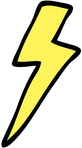 卡通闪电图片下载