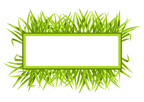 画框用绿草装饰美观图片下载