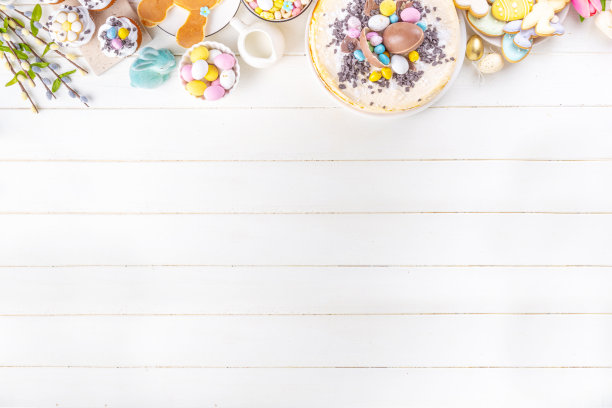 甜蜜的复活节早午餐背景图片下载